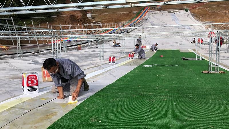 四川成都瀾天湖旱雪場(chǎng)施工圖一