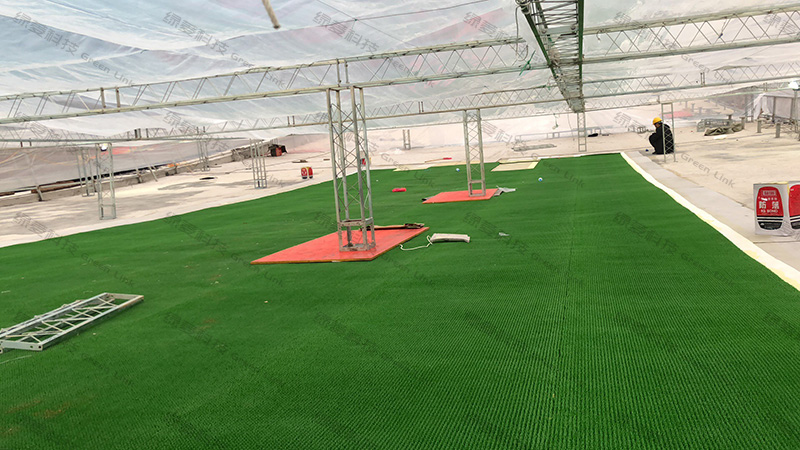 四川成都瀾天湖旱雪場施工圖四